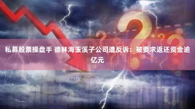 私募股票操盘手 德林海玉溪子公司遭反诉：被要求返还资金逾亿元