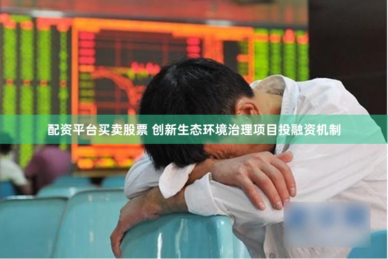 配资平台买卖股票 创新生态环境治理项目投融资机制