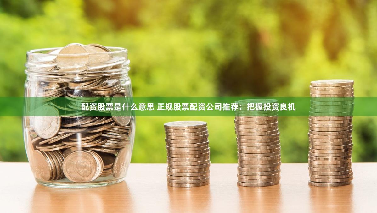 配资股票是什么意思 正规股票配资公司推荐：把握投资良机